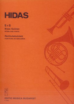 Cover Hidas Frigyes 5x5 for brass quintet Brass Quintet