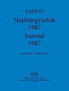 Cover Farkas Ferenc Journal 1987 Piano