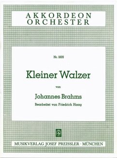 Brahms, Johannes Kleiner Walzer Akkordeonorchester Partitur