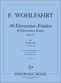 40 Elementar-Etüden op.54 für Violine solo Butorac, Tomislav, ed