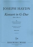 Konzert G-Dur Hob.VIIa:4 für Violine und Orchester Partitur