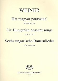 Cover 6 ungarische Bauernlieder op.19 für Klavier Erste Serie