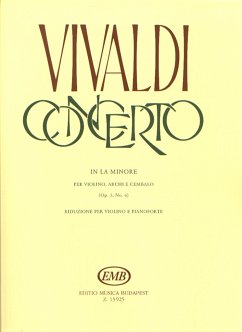Cover Concerto in la minore op.3,6 per violino, archi e cembalo per violino e pianoforte