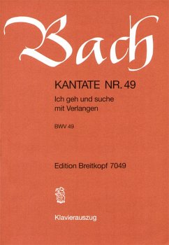 Cover Ich elender Mensch wer wird mich erlösen Kantate Nr.48 BWV48 Klavierauszug (dt)