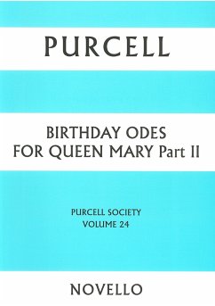 Cover BIRTHDAY ODES FOR QUEEN MARY VOL.2 PURCELL SOCIETY VOLUME 24