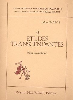 Cover 9 études transcendantes pour saxophone