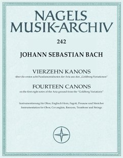 Cover 14 Kanons BWV1087 für Oboe, Englischhorn, Horn, Fagott, Posaune und Streicher, Partitur