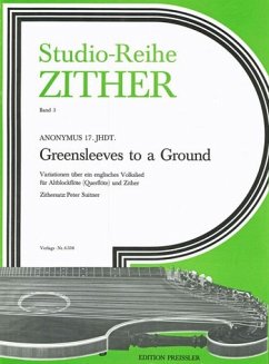 Cover Greensleeves to a Ground für Altblockflöte (Flöte) und Konzert-Zither