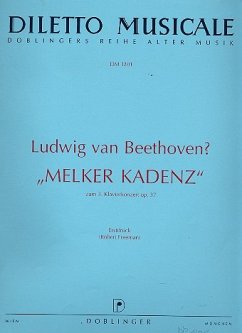 Melker Kadenz zum Klavierkonzert c-Moll Nr.3 op.37 Beethoven zugeschrieben