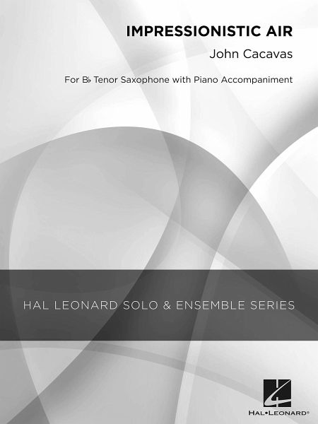 John Cacavas, Impressionistic Air Tenor Saxophone Buch