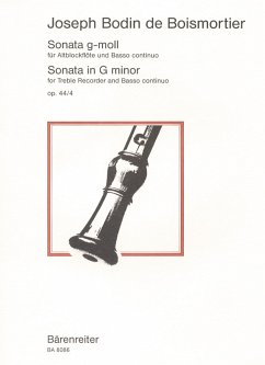 Cover Sonate g-Moll op.44,4 für Altblockflöte und Bc