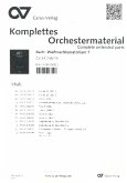 Weihnachtsoratorium BWV248 Teile 1-3 für Soli, gem Chor und Orchester Stimmensatz (Streicher 5-5-4-5)