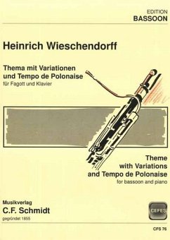 Cover Thema mit Variationen für Fagott und Klavier