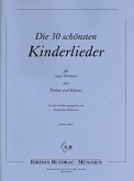 Die 30 schönsten Kinderlieder für 2 Violinen (Violine und Klavier) Partitur und Stimmen