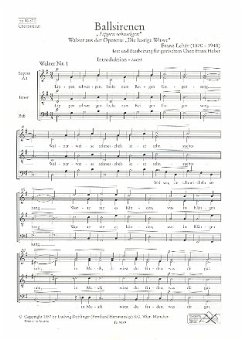 Cover Ballsirenenwalzer für gem Chor und Orchester Chorpartitur