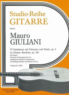 Cover 6 Variationen mit Polonaise und Finale op.9 und La chasse op.109 für Gitarre