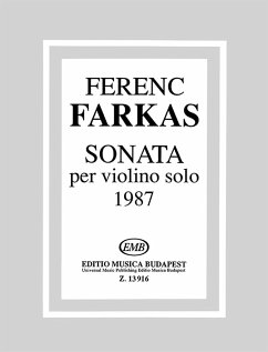Cover Farkas Ferenc Sonata 1987 Violin