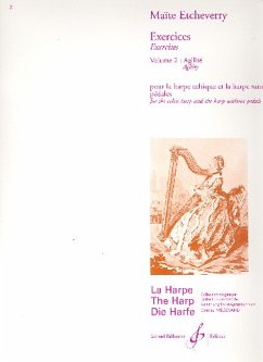 Cover Exercises vol.2 Agilité pour la harpe celtique et la harpe sans pedales