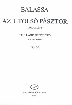Cover THE LAST SHEPHERD OP.30 FOR VIOLONCELLO AZ UTOLSO PASZTOR, GORDONKARA