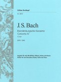 Brandenburgisches Konzert Nr.4 G-Dur für 2 Blockflöten (Flöten) Violine, Streicher und Bc