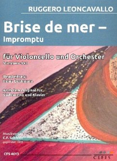 Cover Brise de mer für Violoncello und Streichorchester Stimmensatz (solo-3-2-1-1-1)