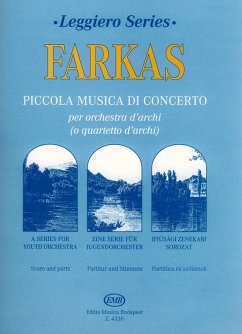 Cover Piccola musica di concerto für Streichorchester Partitur und Stimmen (5-4-3--3-3-1)
