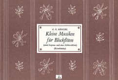 Cover Kleine Musiken für 3 Blockflöten (SSA) Spielpartitur