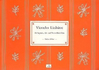 14 Liedsätze für 3 Blockflöten (SAT) Spielpartitur 14 Liedsätze für 3 Blockflöten (SAT) Spielpartitur