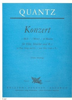 Cover Konzert c-Moll für Flöte, Streicher und Bc Partitur