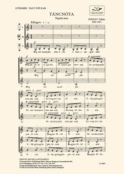 Cover Dancing Song for female chorus (SMA) chorus score