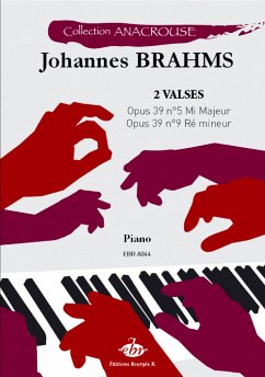 Cover Johannes Brahms, 2 Valses : Opus 39 N°5 - Opus 39 N° 9 Piano