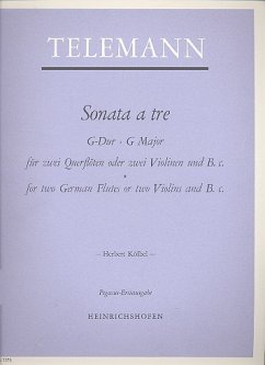 Cover Sonata a tre G-Dur für 2 Flöten (2 Violinen) und bc