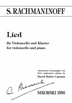 Lied für Violoncello und Klavier autorisierte Erstausgabe von David Butler Cannata