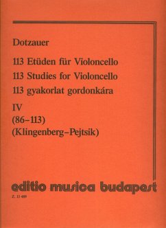 Cover 113 Studies vol.4 (nos.86-113) for cello