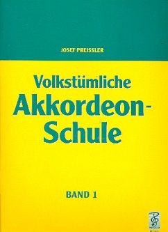 Cover Volkstümliche Akkordeon-Schule Band 1 für Piano-Akkordeon ab 8 Bässe