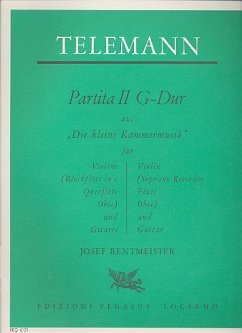 Cover Partita G-Dur Nr.2 für ein Melodieinstrument und Gitarre