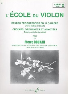Cover L'école du violon vol.2 études progressives en 14 cahiers
