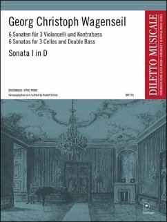 Sonate D-Dur Nr.1 für 3 Violoncelli und Kontrabaß Partitur und Stimmen