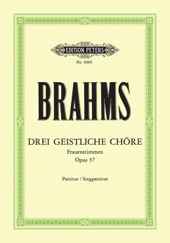 Cover 3 geistliche Chöre op.37 für Frauenchor Partitur (dt)