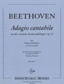 Adagio cantabile aus op.13 für Violine und Klavier