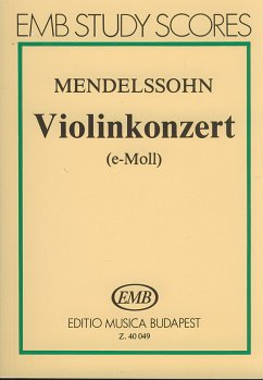 Cover KONZERT E-MOLL OP.64 FUER VIOLINE UND ORCHESTER, Studienpartitur GABOR, DAVAS, ED