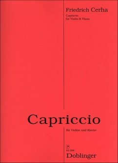Cover Capriccio für Violine und Klavier