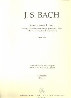 Komm Jesu komm BWV229 Motette für Doppelchor a cappella Cello / Baß