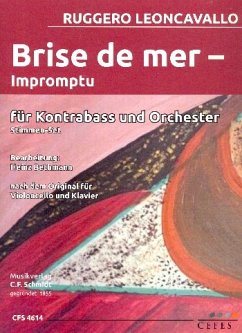 Cover Brise de mer für Kontrabass und Streichorchester Stimmensatz (solo-3-2-1-1-1)