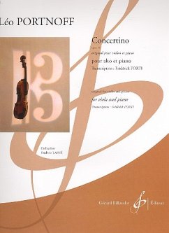 Cover Concertino op.14 pour violon et piano pour alto et piano
