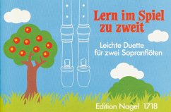 Cover Lern im Spiel zu zweit für 2 Sopranblockflöten Spielpartitur