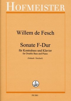 Cover Sonate F-Dur für Kontrabaß und Klavier