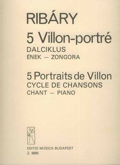 Ribáry Antal Five Villon-Portraits Cycle of Songs Voice and piano