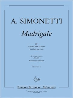 Cover Madrigale für Violine und Klavier