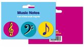 My World: Magnets - Music Notes, Set Of 3